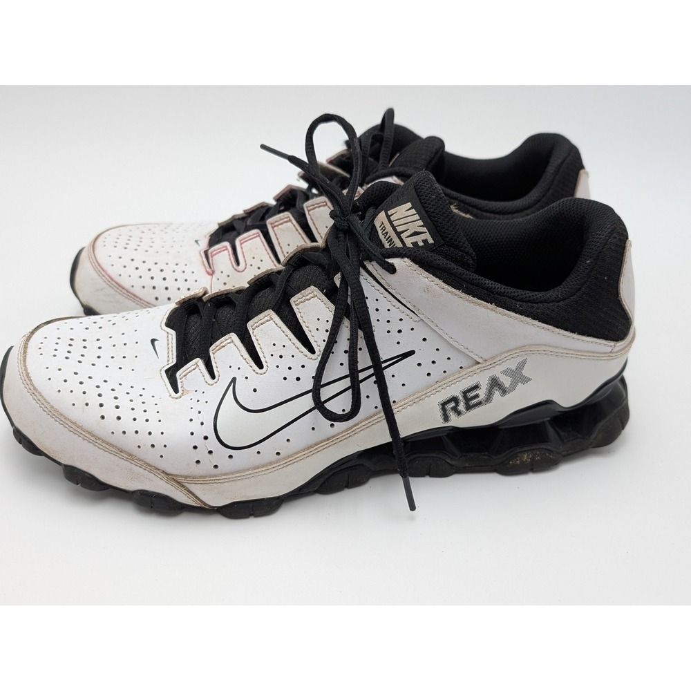 Nike Training Shoe Mens 12 White Reax 8 TR 616272-100 Low Top Gym Sneaker Sporty